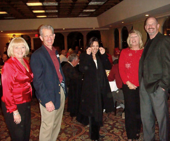 Our hostess, Cathy Lewis with Prez Bob Belzman, Laura Loberman, Lynn Mayer &amp; Jeff Brandon